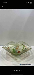 Vintage Murano Style Art Glass Centerpiece Bowl