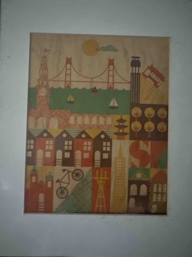 San Francisco Landmarks Wooden Art Print