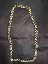 Gold Plated Heart Link Necklace