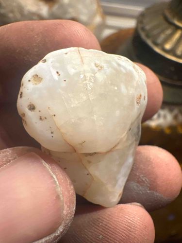 White Chalcedony Nodule with Botryoidal Surface