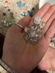 Assorted Vintage Swirl Glass Marbles