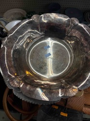 Silver-Plated Scalloped Serving Bowl by Rogers