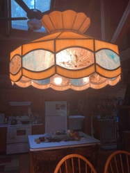 Tiffany-Style Stained Glass Chandelier