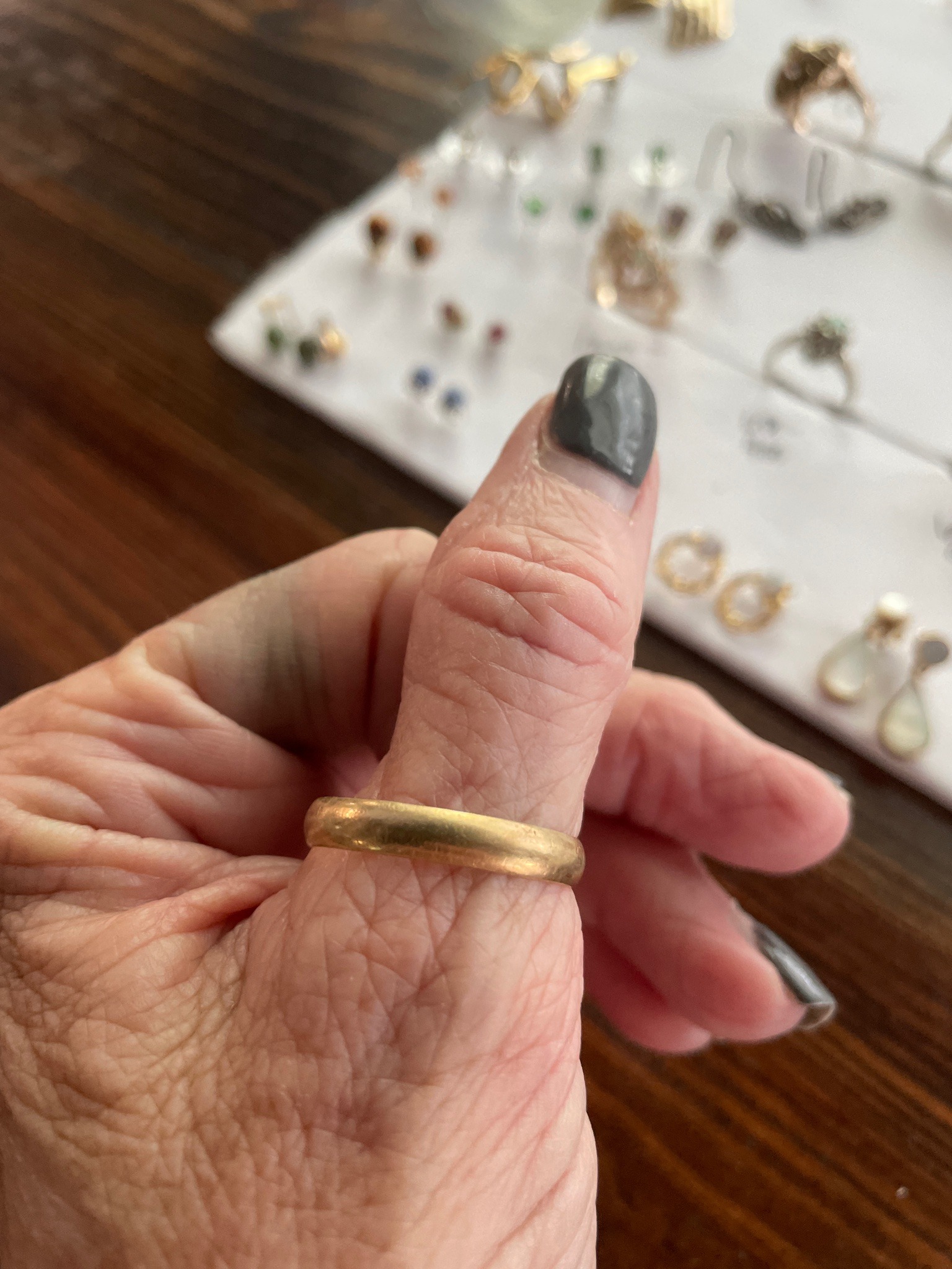 Submitted photo of Gold band ring