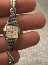 Vintage Bulova Art Deco Style Ladys Wristwatch