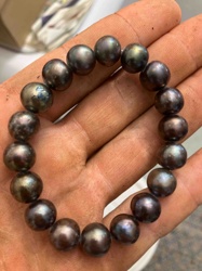 Dark Pearl Stretch Bracelet