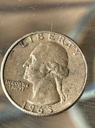 1963 Washington Quarter (Type 1: Silver)