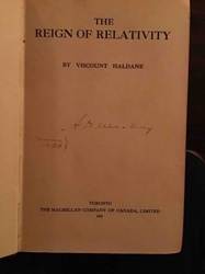 The Reign of Relativity by Viscount Haldane (1921)