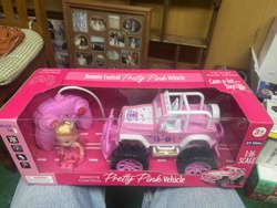 Remote Control Pretty Pink Vehicle with Doll Playset
