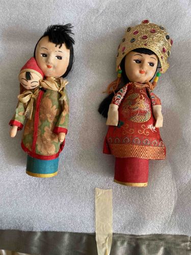 Vintage Asian Figurine Dolls