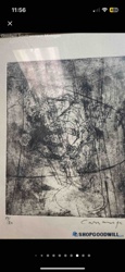 Abstract Signed Limited Edition Print by Bernard Pfriem