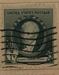 1-cent Gilbert Charles Stuart U.S. Postage Stamp