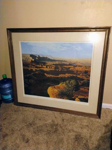 Geoffrey Blackburn 'Red Canyons' Framed Print