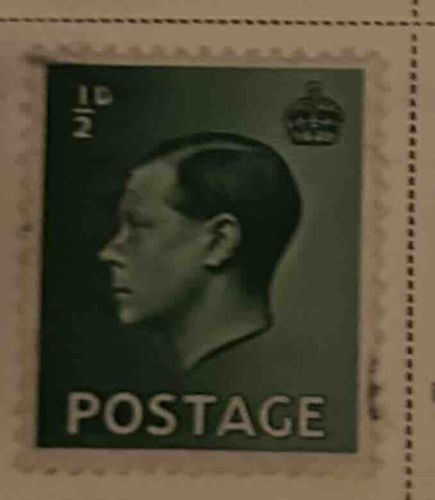 King George VI 1/2d Postage Stamp