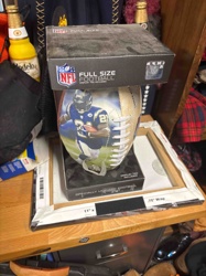 NFL Full Size Football with LaDainian Tomlinson Display