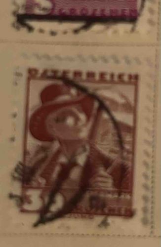 Austrian definitive stamp, 'Miner' series, 3 Groschen