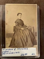 Tipton & Myers Gettysburg Carte de Visite (CDV) Photograph of a Woman