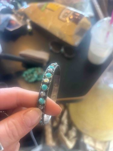 Turquoise and Silver Cuff Bracelet