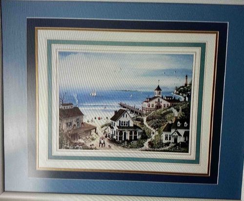 Mary Ann Vessey 'Sam's Fish Bait' Framed Print