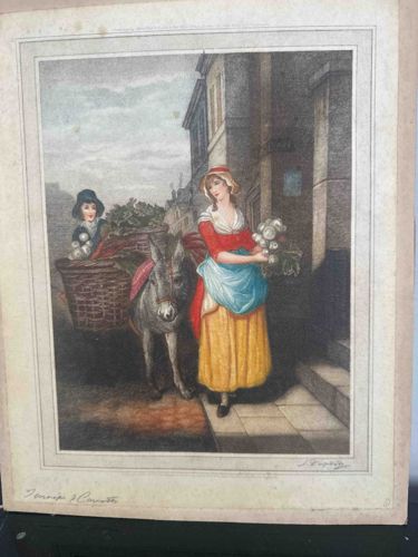 "Jeanne Vanesse" or "Jeanne Vanette" Engraving/Print