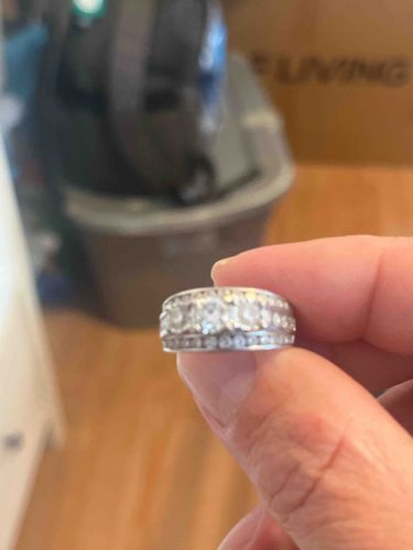 Tapered Multi-Row Diamond Anniversary Band