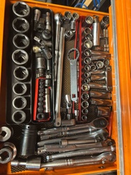 Assorted Socket and Ratchet Tool Set in Drawer