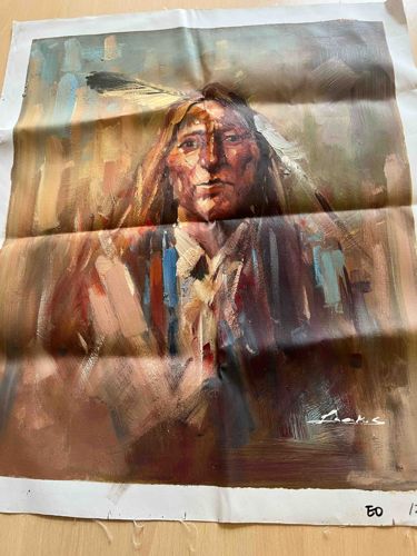 Portrait of a Native American Man (Possible Print)