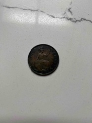 British One Penny Coin (Britannia type)