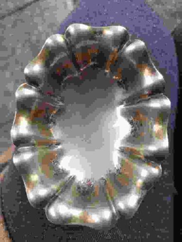 Vintage Fluted Silver-Plated Scalloped Bowl