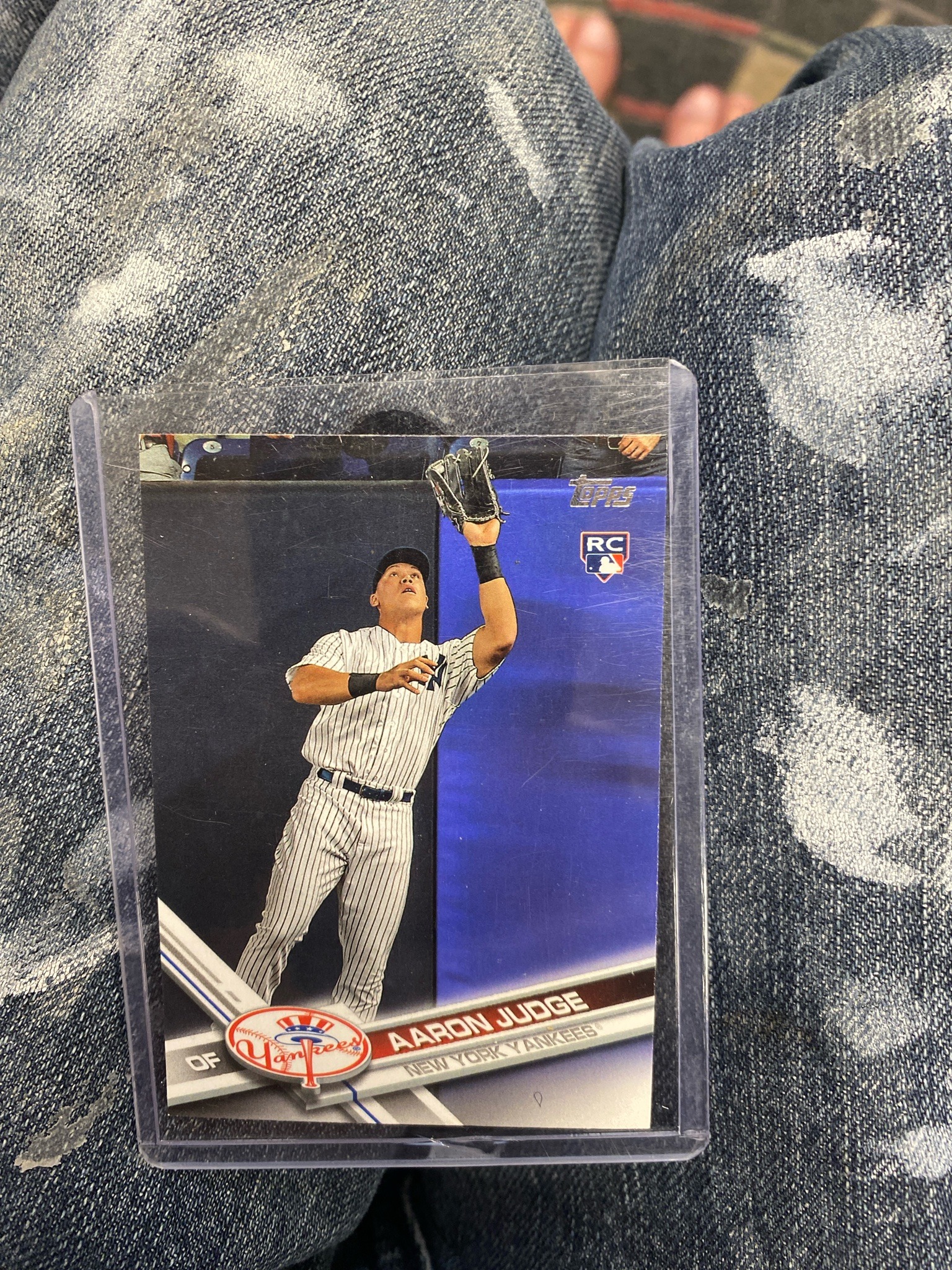 Submitted photo of Aaron Judge Topps Rookie Card (not authenticated)