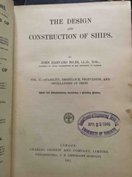 The Design and Construction of Ships, Vol. II by John Harvard Biles