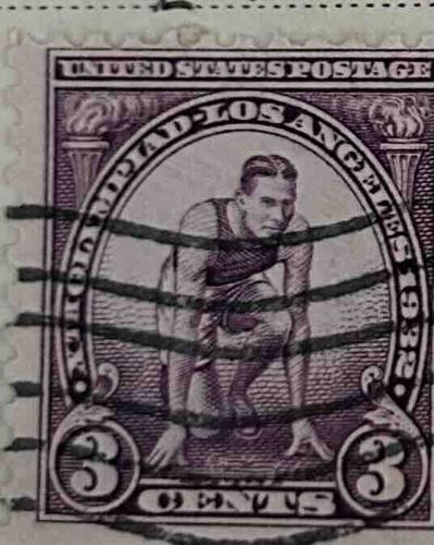 1932 Los Angeles Olympics 3 Cents US Postage Stamp