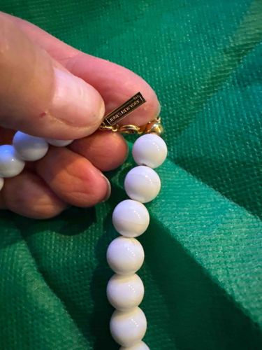 Jones New York White Beaded Necklace
