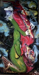 Melancholy Jester Playing Saxophone