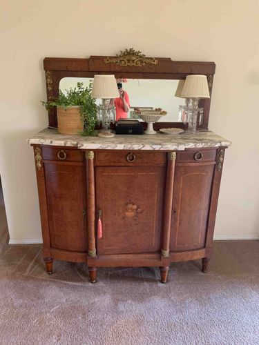 Empire Style Mirrored Sideboard / Buffet