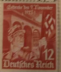 Nazi Germany 'Gedenktag des 9. November 1923' Postage Stamp