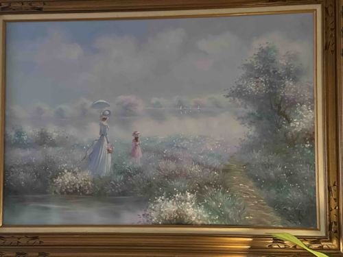 Field of Flowers Oil Painting