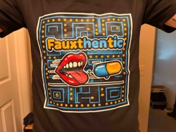 Fauxthentic Brand 'Pac-Man' Inspired Graphic T-Shirt