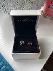 Pandora Intertwined Circles Stud Earrings