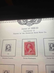 2 Cent 1890-93 George Washington Postage Stamp (Series Issue)