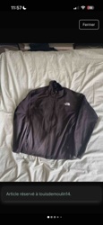 The North Face Fleece Jacket (Dark Gray/Black)