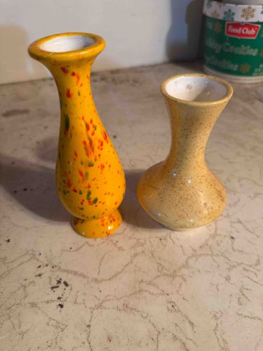 Pair of Mid-Century Miniature Ceramic Bud Vases