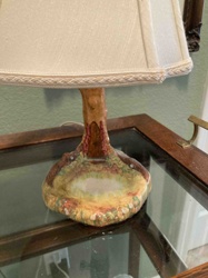 Whimsical Nature-Inspired Table Lamp with Ceramic Base