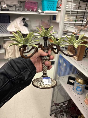 Tropical Palm Tree Candelabra