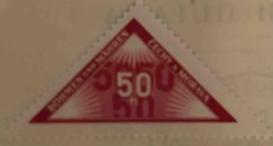 Protectorate of Bohemia and Moravia 50 H Postage Due Stamp