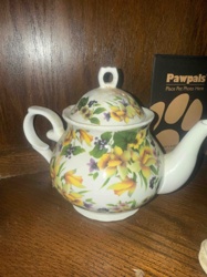 Floral Decorated Ceramic Teapot
