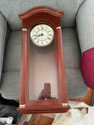 Linden Wood Wall Clock with Pendulum Case