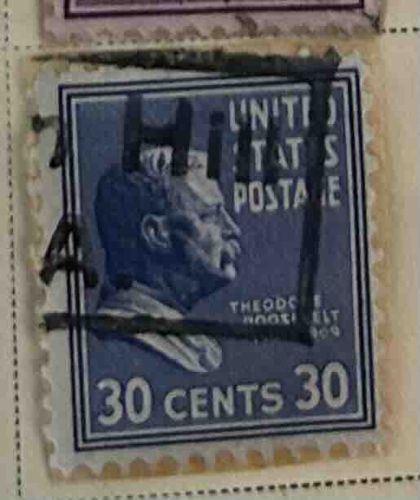 Theodore Roosevelt 30 Cents US Postage Stamp