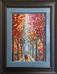 Autumn Forest Path Oil Painting