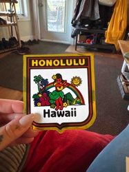 Honolulu Hawaii Souvenir Sticker